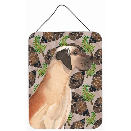 Carolines Treasures Fawn Natural Great Dane Pine Cones Wall or Door Hanging Print BB9594DS1216